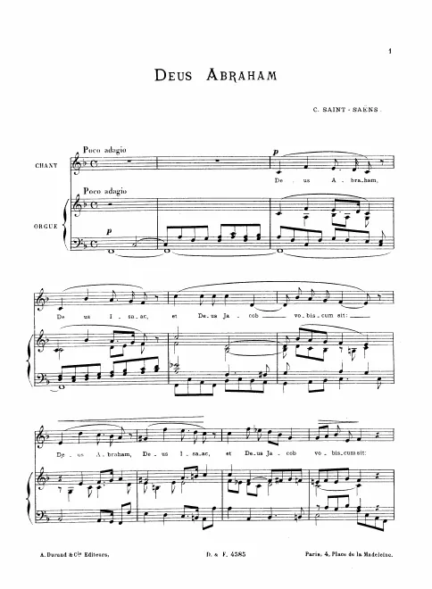 First page of Deus Abraham