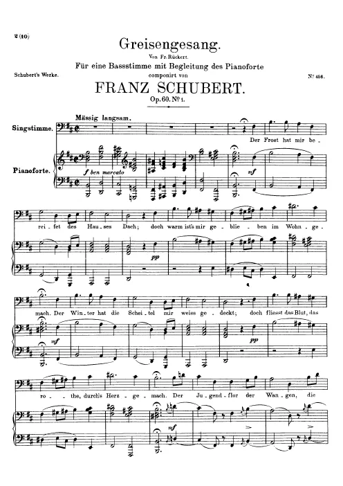 First page of Greisengesang