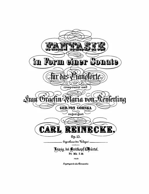 First page of Fantasie in Form einer Sonate