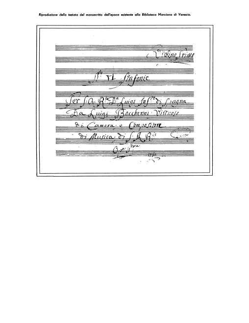 First page of Symphony in A major
