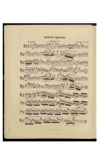 First page of Andante spianato et Grande polonaise brillante