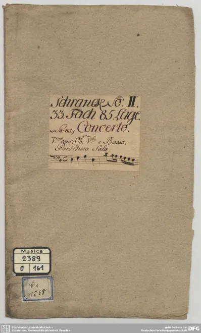 First page of Concerto for 2 Violins, 2 Oboes and Bassoon in D major, RV 564a