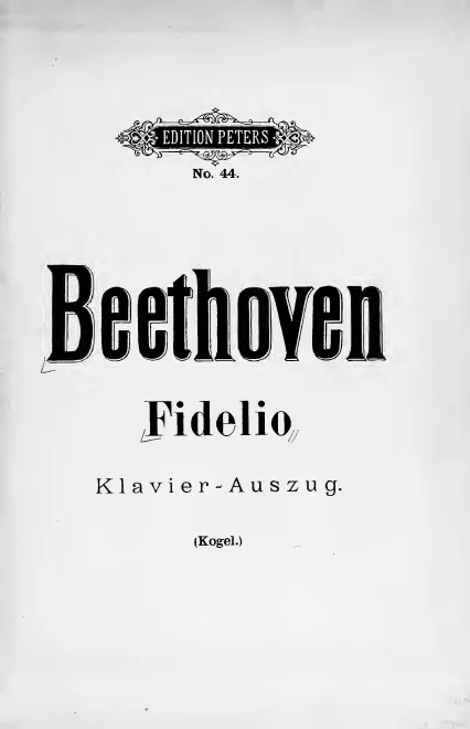 First page of Fidelio