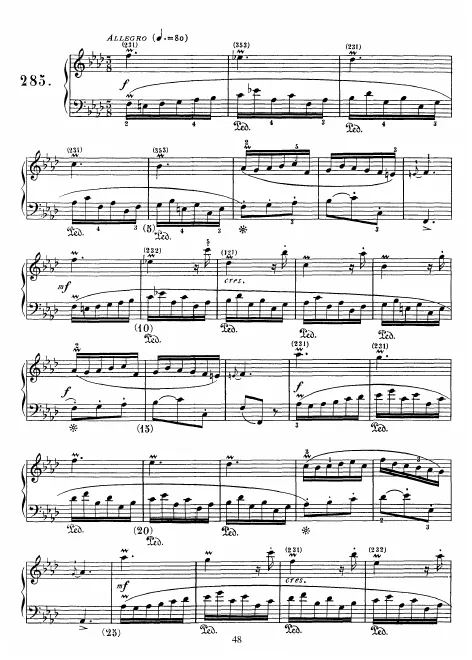 First page of Keyboard Sonata in F minor
