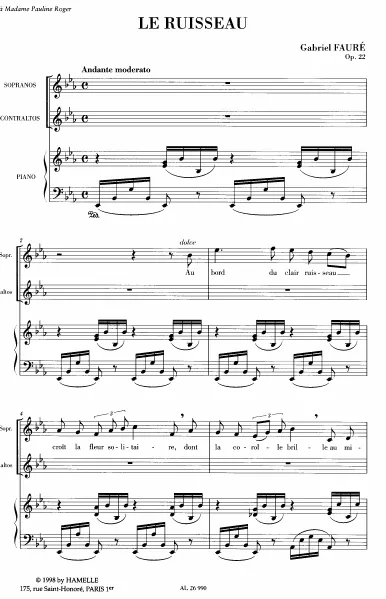 First page of Le Ruisseau