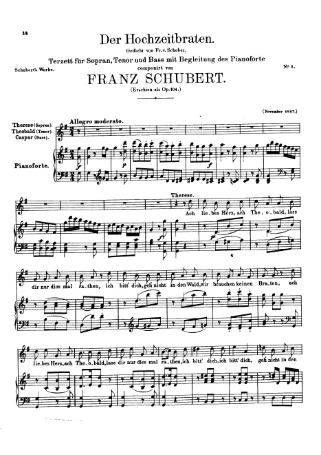 First page of Der Hochzeitsbraten