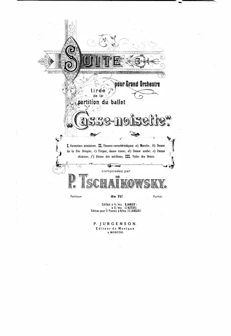 First page of The Nutcracker Suite
