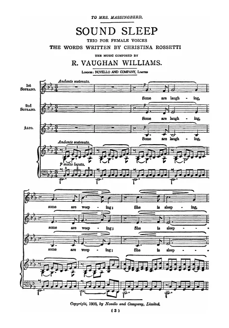 First page of Sound Sleep