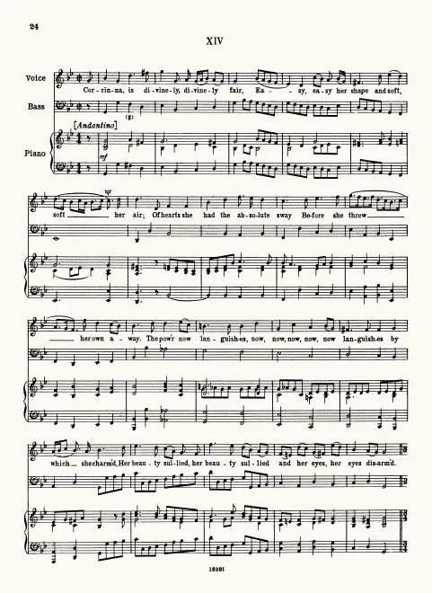 First page of Corinna Is Divinely Fair