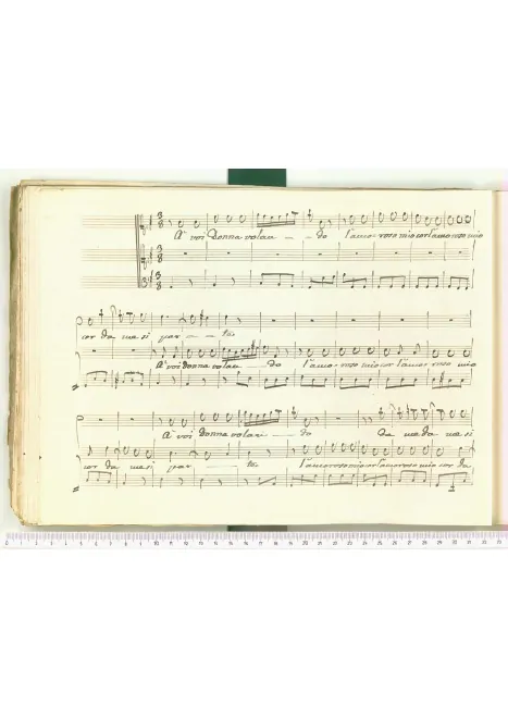 First page of A voi donna, volando