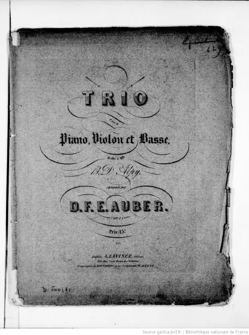 First page of Piano Trio