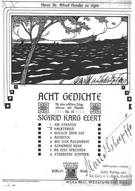 First page of 8 Gedichte