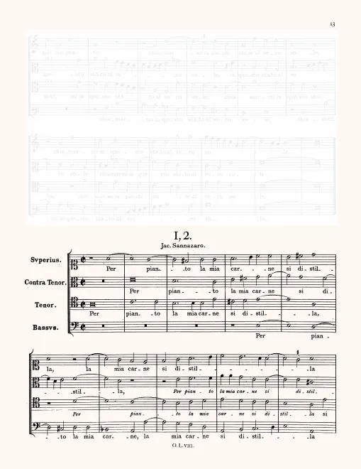 First page of Per pianto la mia carne