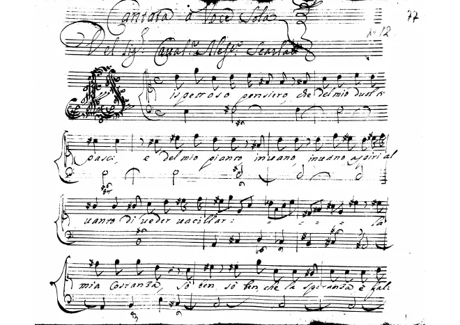 First page of Dispettoso pensiero