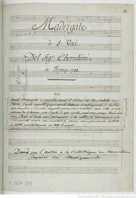 First page of Ninfa crudel