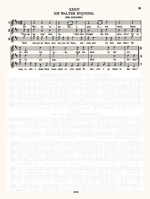 First page of Sir Walter Enjoying