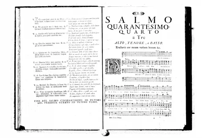 First page of Dal cor ripieno di celeste fiamma