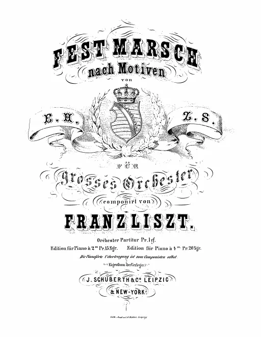 First page of Festmarsch nach Motiven von E.H.z.S.-C.-G.