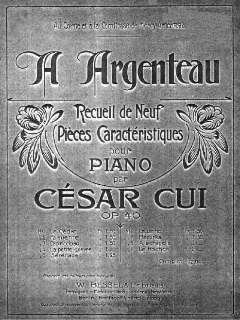 First page of À Argenteau