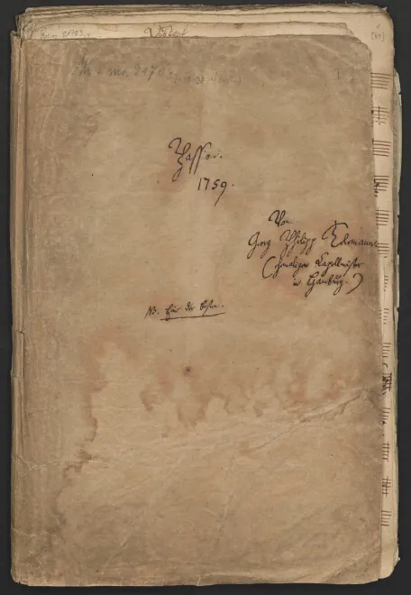 First page of Markus-Passion 1759, TWV 5:44