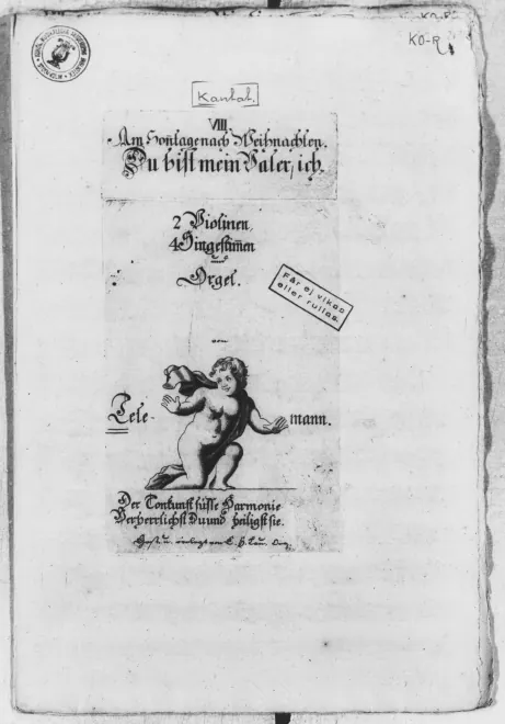 First page of Du bist mein Vater