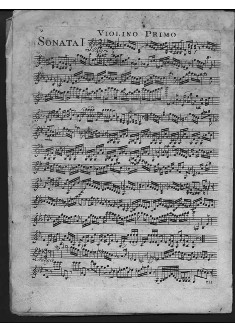 First page of String Trio in E-flat major