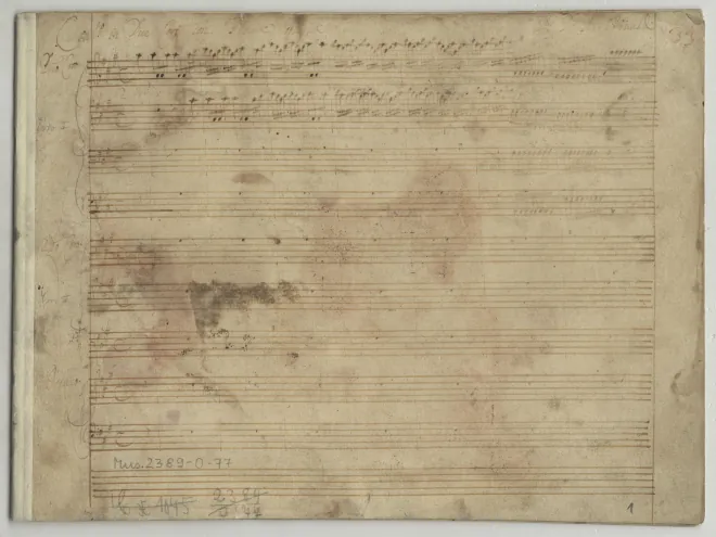 First page of Concerto in A major