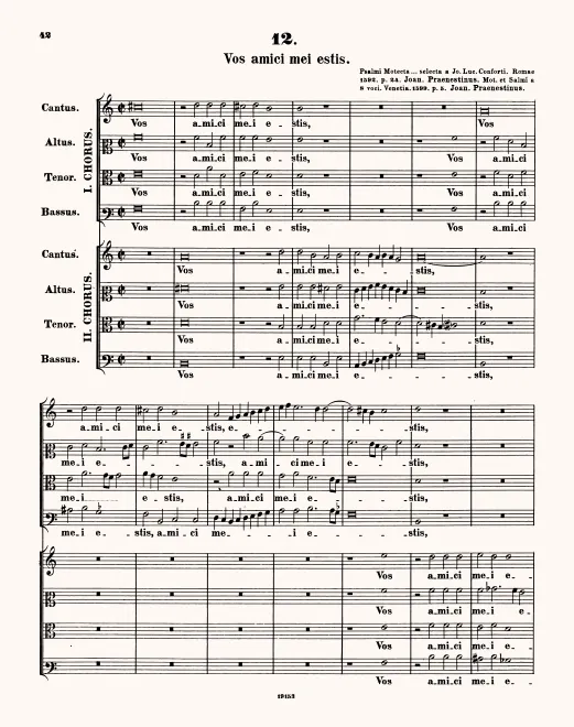 First page of Vos amici mei estis