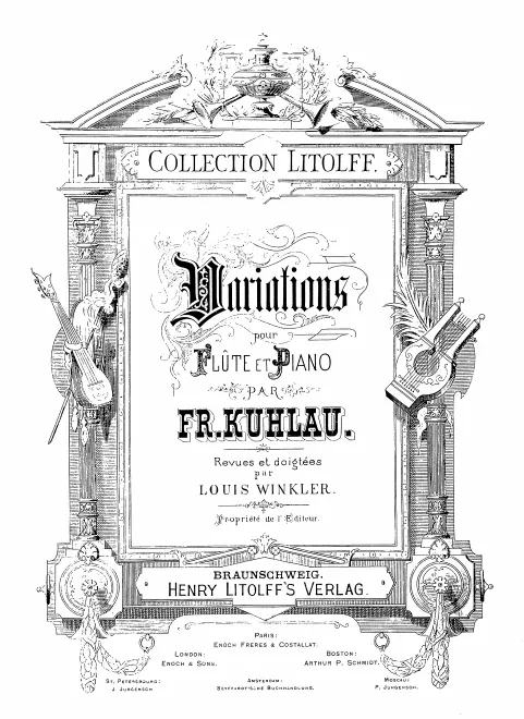First page of Introduction et variations sur la romance de l'opera Euryanthe