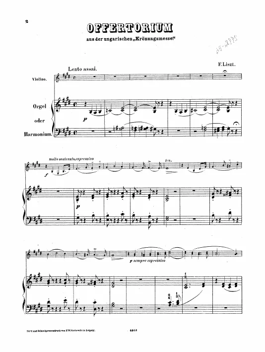 First page of Ungarische Krönungsmesse