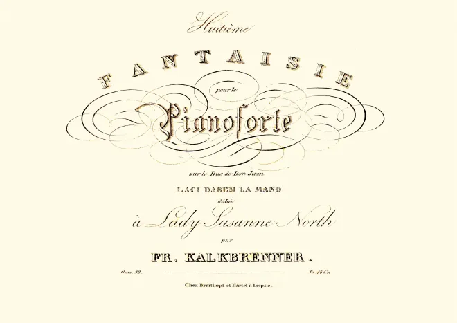 First page of Huitième Fantaisie sur le Duo de Don Juan 'La ci darem la mano'