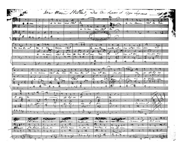 First page of Ave maris stella