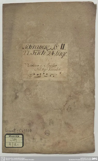 First page of Violin Sonata in D minor