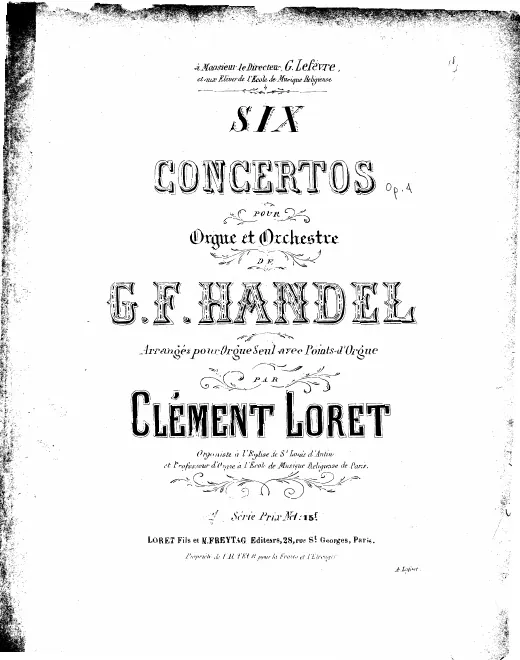 First page of 6 Organ Concertos