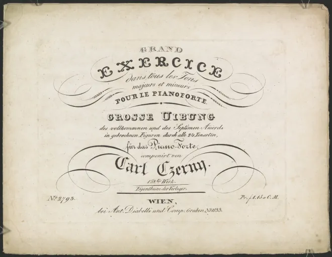 First page of Grand exercice dans tous le tons majeurs et mineurs