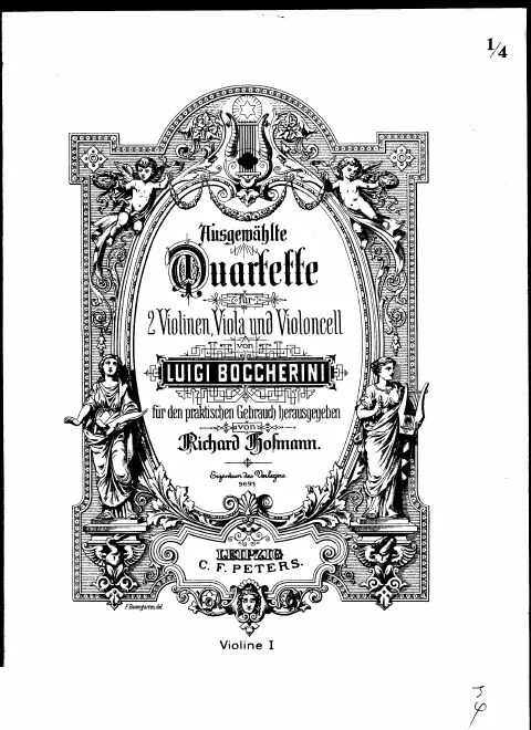 First page of String Quartet in D major