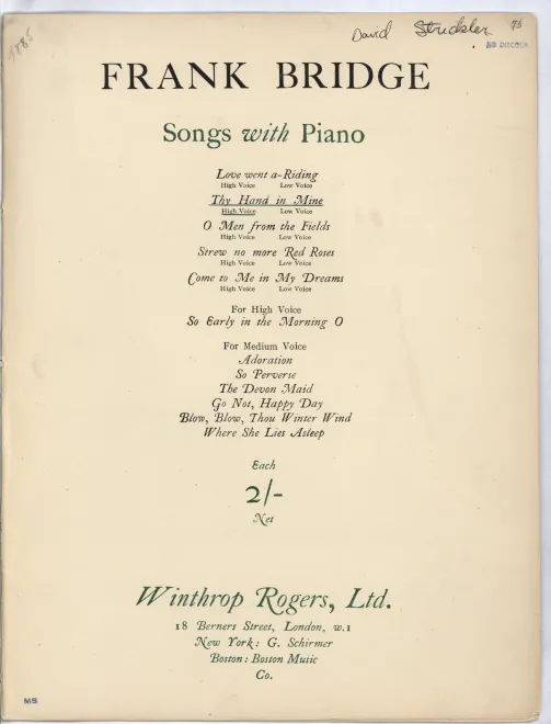First page of Thy Hand in Mine