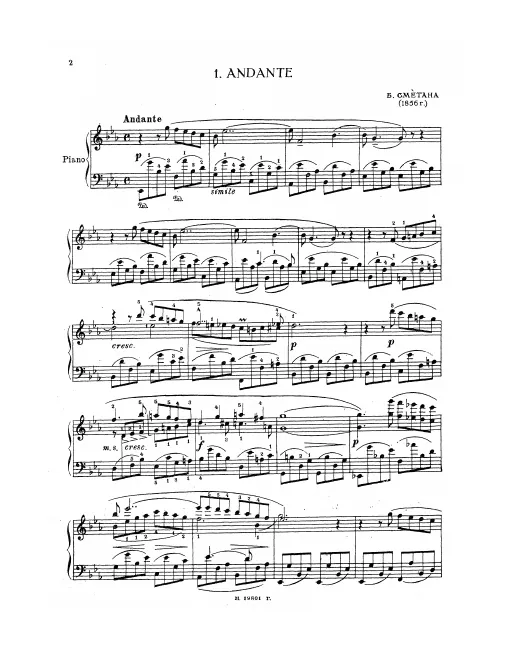 First page of Andante