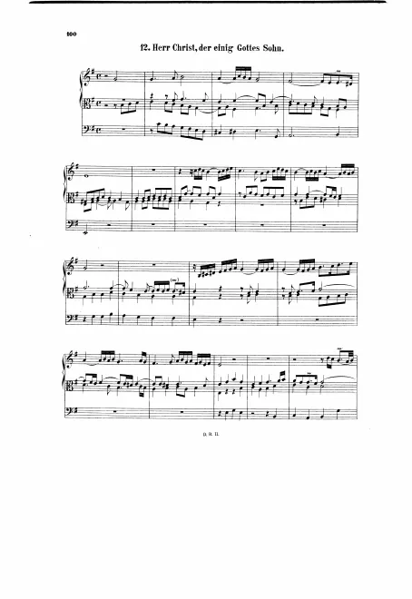 First page of Herr Christ, der einig Gottes Sohn
